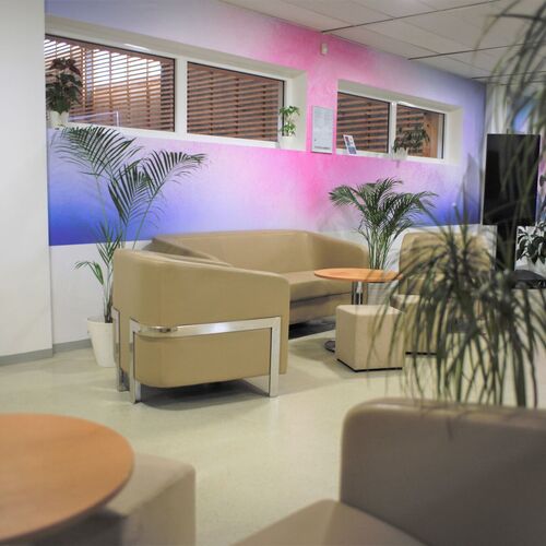 Relaxační prostor před recepcí