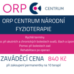 FYZIOTERAPIE NA NÁRODNÍ - ZAVÁDĚCÍ CENY